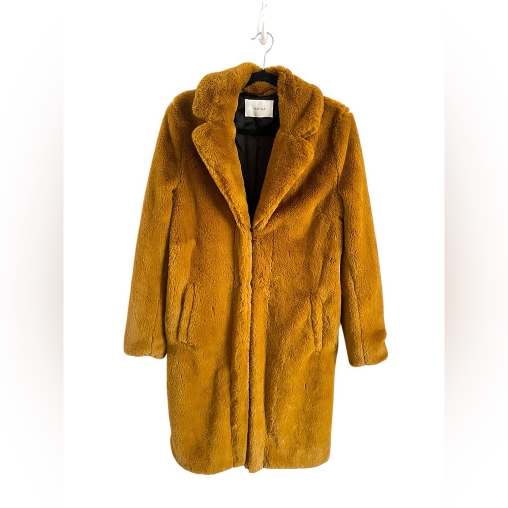 Gestuz Faux Fur Coat, size 38